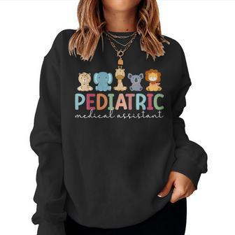 Pediatric Medical Assistant Boho Peds Medical Assistant Women Sweatshirt - Monsterry CA