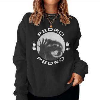 Pedro Raccoon For Women Women Sweatshirt - Monsterry DE