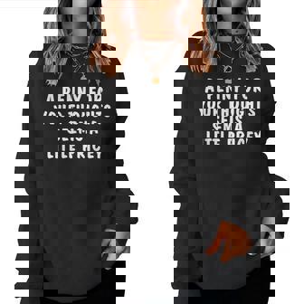 A Penny For Your Thoughts Sarcastic Joke Women Sweatshirt - Thegiftio