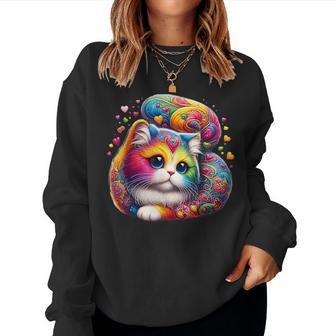Persian Cat Mom Cat Owner Lover Cat Cute Persian Kitten Women Sweatshirt | Mazezy CA