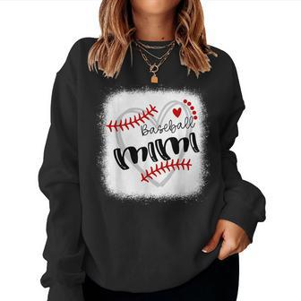 Personalized Baseball Heart Cute Mimi Baseball Women Sweatshirt - Thegiftio UK