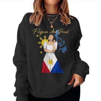 Philippines Pinay Filipina Pride Islands Flag Girl Women Women Sweatshirt - Thegiftio UK