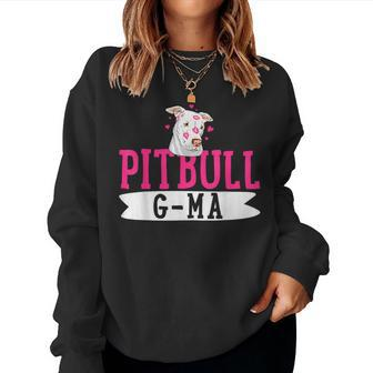 Pitbull G-Ma Pit Bull Terrier Dog Pibble Owner Mother's Day Women Sweatshirt - Monsterry DE