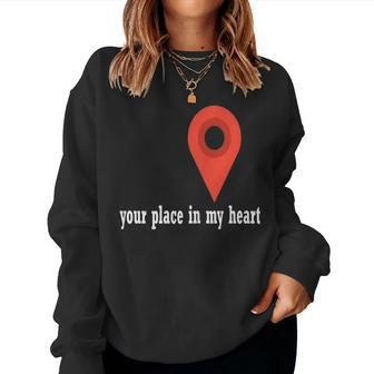 Your Place In My Heart- For Mom And Dad -Valentine's Day Women Sweatshirt - Monsterry DE