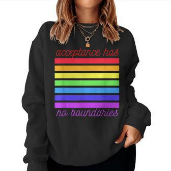 Pride Lgbtq Flag Gay Pride Ally Transgender Rainbow Women Sweatshirt - Monsterry DE