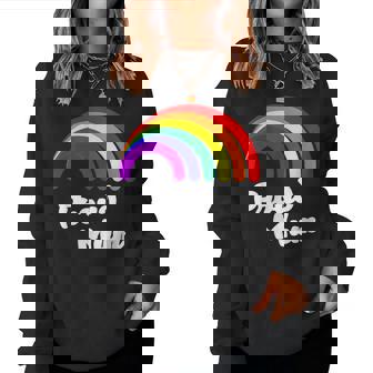 Pride Month Rainbow Flag Equality Proud Mum Lgbt Gay Women Sweatshirt - Thegiftio UK
