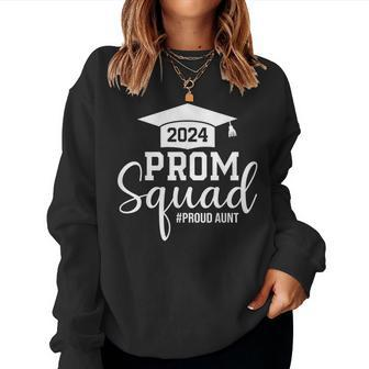 Prom Squad 2024 Graduation Prom Class Of 2024 Proud Aunt Women Sweatshirt - Seseable