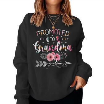 Promoted To Grandma Announcement New Grandma Women Sweatshirt - Thegiftio UK