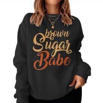Proud African American Black Woman Brown Sugar Babe Women Sweatshirt - Monsterry