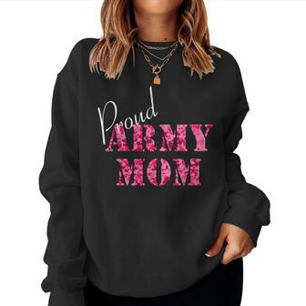 Proud Army Mom Pink Digital Camo Women Sweatshirt - Monsterry DE