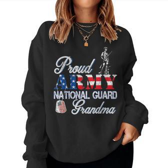 Proud Army National Guard Grandma Air Force Veterans Day Women Sweatshirt - Monsterry