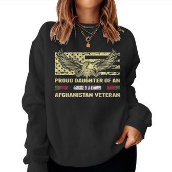 Proud Daughter Of An Afghanistan Veteran Military Vet Child Women Sweatshirt - Monsterry CA