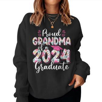 Proud Grandma Of A 2024 Graduate Family Graduation Women Sweatshirt - Thegiftio UK