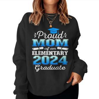 Proud Mom Of 5Th Grade Graduate 2024 Elementary Graduation Women Sweatshirt - Seseable