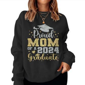 Proud Mom Of A Class Of 2024 Graduate Senior 2024 Graduation Women Sweatshirt | Mazezy DE