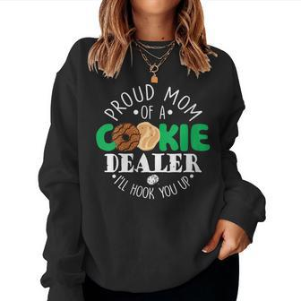 Proud Mom Of A Cookie Dealer Girl Troop Leader Scout Dealer Women Sweatshirt - Monsterry DE
