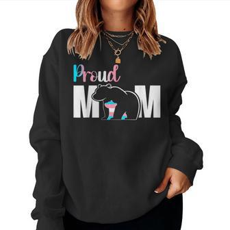 Proud Mom Mother's Day Transgender Lgbt Mama Bear Hug Love Women Sweatshirt - Monsterry CA