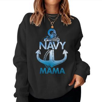 Proud Navy Mama Lover Veterans Day Women Sweatshirt - Monsterry