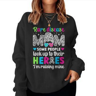 Proud Rare Disease Warrior Mom Rare Disease Awareness Women Sweatshirt - Thegiftio UK