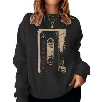 Punk Rock 80'S Concert Mixtape Cassette Vintage Women Sweatshirt - Monsterry CA