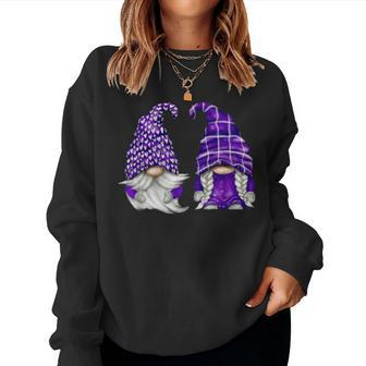 Purple Gnome Spring Aesthetic For And Summer Lavender Women Sweatshirt - Monsterry AU