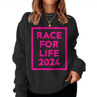 Race For Life 2024 Pink For Women Women Sweatshirt - Thegiftio UK