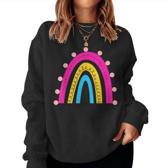 Rainbow Colours Pansexual Flag Pride Women Sweatshirt - Thegiftio UK