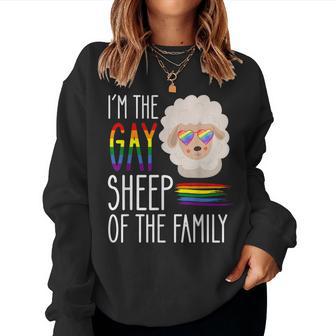 Rainbow Sheep Gay Sheep Of The Family Lgbtq Stuff Lesbian Women Sweatshirt - Monsterry DE