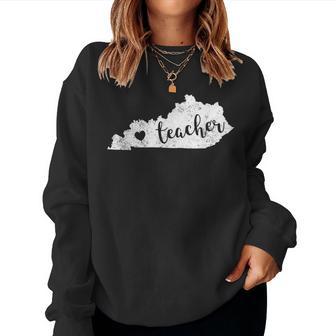 Red For Ed Kentucky Teacher Public Education Women Sweatshirt - Monsterry CA