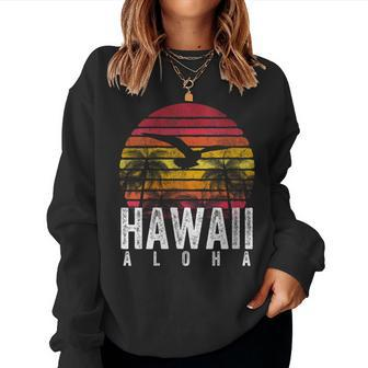 Retro Aloha Hawaii Hawaiian Island 1980S Vintage Women Women Sweatshirt - Monsterry AU