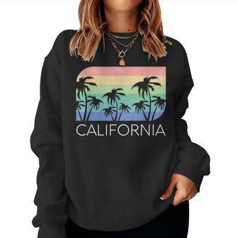 Retro California Surf Vintage Beach Cali San Diego Sd Women Sweatshirt - Monsterry CA
