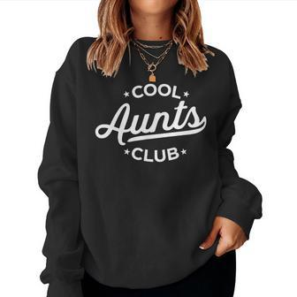 Retro Cool Aunts Club Best Auntie Ever Aunt Pocket Women Sweatshirt - Seseable