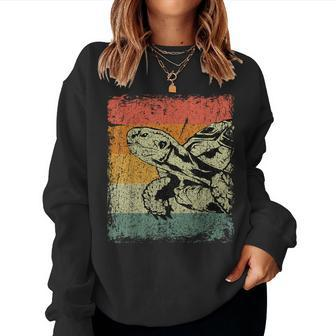 Retro Sea Turtle Vintage Turtle Women Sweatshirt - Monsterry CA