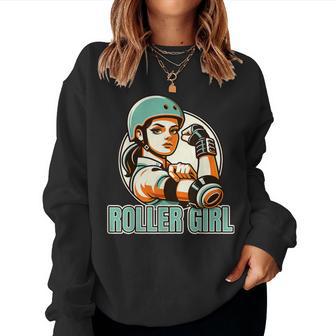 Roller Derby Girl Roller Derby Women Sweatshirt - Thegiftio UK