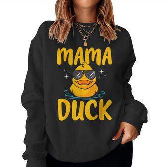 Rubber Duckies Mama Duck Rubber Duck Women Sweatshirt - Monsterry DE
