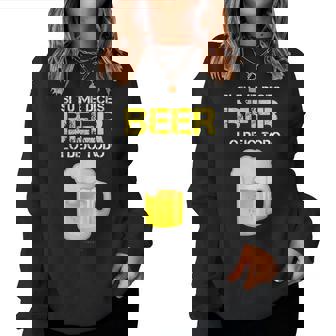 S Hombre Divertidas Manga Corta Beer Lo Dejo Todo Sudadera Mujer - Regaloses