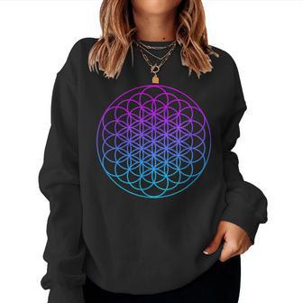 Sacred Geometry Flower Of Life Women Sweatshirt - Thegiftio UK