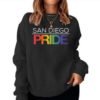 San Diego Pride Lgbtq Rainbow Women Sweatshirt - Monsterry