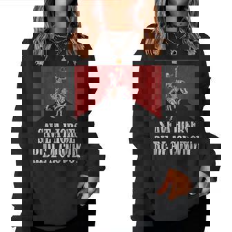 Save A Horse Ride A Cowboy Western Country Women Sweatshirt | Mazezy