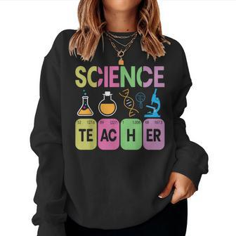 Science Teacher Periodic Table Elements Graphic Women Sweatshirt - Monsterry DE
