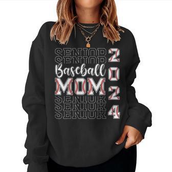 Senior Mom 2024 Class Of 2024 Baseball Mom Graduation 2024 Women Sweatshirt - Monsterry