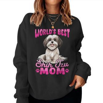 Shih Tzu Hsi Shih Dog Pet Dog Breed Best Shih Tzu Mom Women Sweatshirt - Monsterry AU