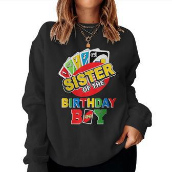 Sister Of The Birthday Boy Uno Mom Mama 1St Bday Women Sweatshirt - Monsterry AU
