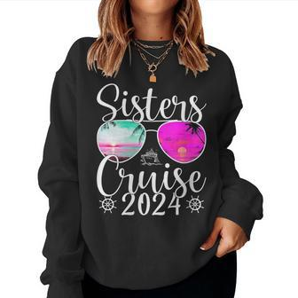 Sisters Cruise 2024 Sister Cruising Vacation Trip Women Sweatshirt - Seseable