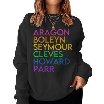 Six Ex Wife British History Historian Musical Lover Women Sweatshirt - Thegiftio UK
