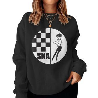 Ska Girl Ska Boy Checkered Women Sweatshirt - Seseable