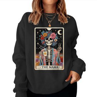 Skeleton Tarot The Mama Mom Mother's Day Women Sweatshirt - Seseable