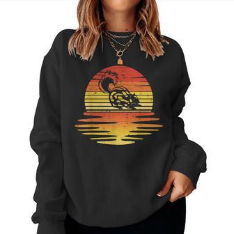 Skunk Vintage Retro Sunset Skunk Lover Women Women Sweatshirt - Monsterry AU