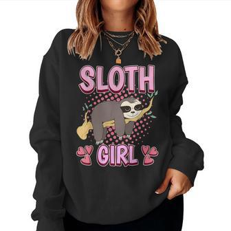 Sloth Girl Sloth Women Sweatshirt - Thegiftio UK
