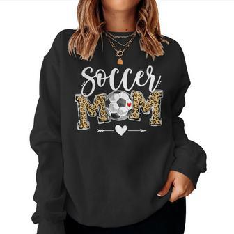 Soccer Mom Leopard Soccer Mom Mother's Day Women Sweatshirt - Monsterry UK